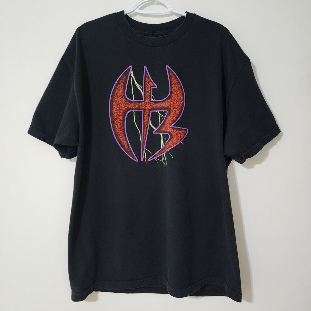 WWE Hardy Boyz 2007 Xtreme Is Not A Mood Black T-Shirt Short Sleeve Mens XL Vtg